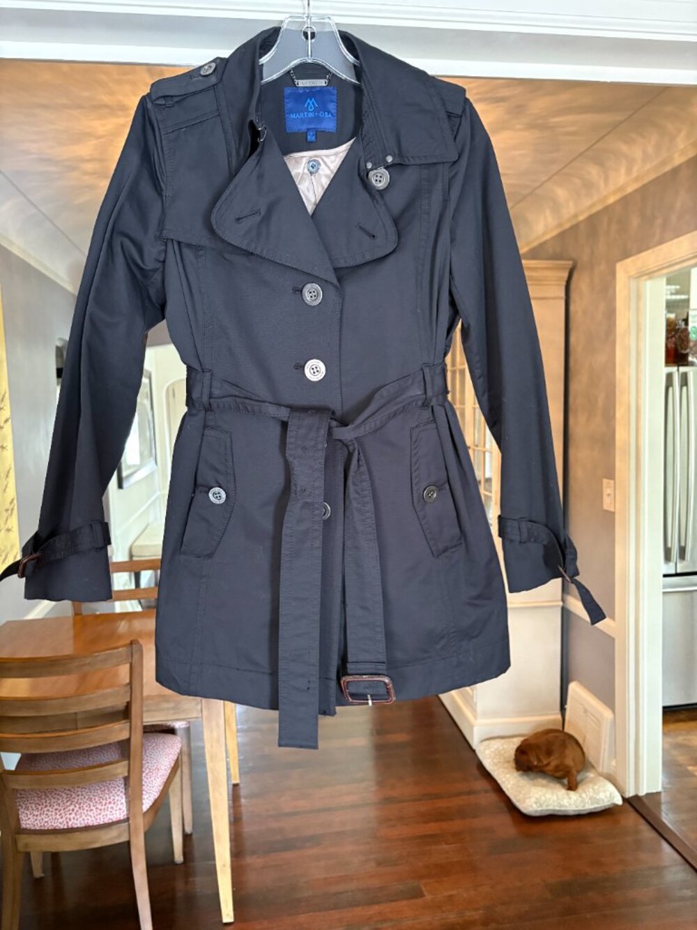 NWOT (Other) Women's Martin + Osa Black Trench Coat. Size S